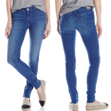 2017 Primavera Feminina Moda Skinny Jeans Algodão Denim Calças